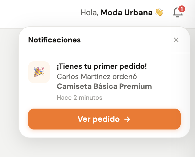 First order notification